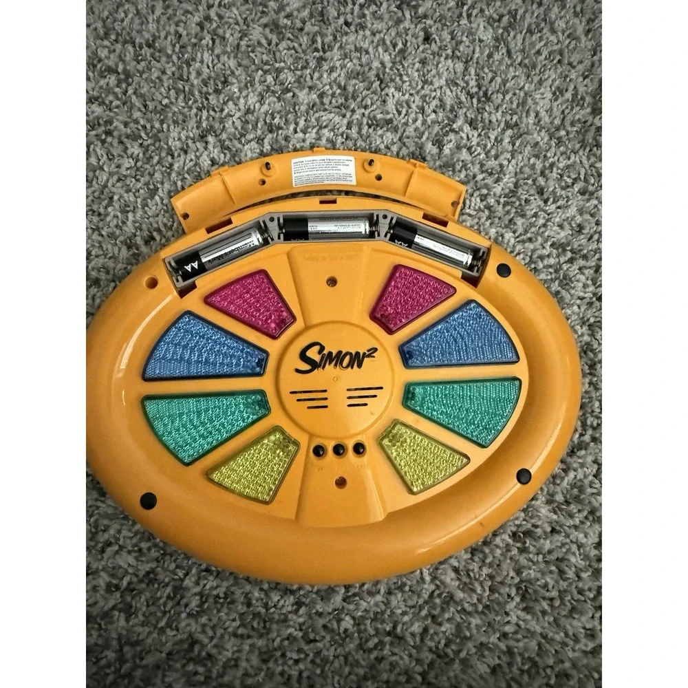 Simon 2 Electronic Memory Matching Game Hasbro Double-Sided Works Perfectly